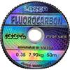 LAZER LINE Filo da Pesca Trasparente Fluorocarbon 50m DIA 0,35mm Test 7,9kg - Lenza da Pesca Trota Lago Carpa Luccio - Lenze Spinning per Aqua Dolce e Salata - Method Feeder Kit - Fishing Accessories