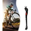 NLIGHTING Cavalletto per Bicicletta, Regolabile Alluminio Lega Cavalletto Laterale, Supporto in Gomma Antiscivolo, per 24"-27" Mountain Bike Bici da Corsa Biciclette Bici Pieghevoli