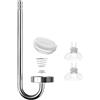 Clscea Diffusore CO2 in acciaio inox, atomizzatore CO2 con valvola di ritegno integrata e disco sostituibile per acquario