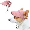 Seguire Cappello da Sole Personalizzato per Cani con Nome Ricamato, Cappello da Sole per Cani di Piccola Taglia Regolabile 1PC con Fori Per le Orecchie, Cappello da Baseball (Pink, M)
