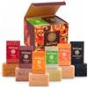 Bali Soap Orange Collection - Confezione da 6 saponette naturali - Sapone per uomo e donna - Confezione da 6 saponi