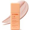 BYOMA SPF 30 Fluido facciale (50 ml) crema solare UVA/UVB, bagliore luminoso, senza castano bianco, idratante