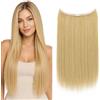 CAISHA 50cm 1 Trama Extension Con Elastico Extension Per Capelli Parrucchino Liscio Resistente Al Calore Misto Biondo E108