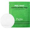 PURITO PEEL SHOT Exfoliating Pad | for Blackheads, Whiteheads & Pores | Charcoal + Enzyme Deep Clean | Instant Glow & Smooth Texture | Gentle Daily Exfoliation | Korean Skincare, 8 Pads