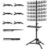 zwxqe Hair Weaving Frame, Braiding Hair Rack for Salon Use, Removable Hair Separator Stand for Braiding, Portable Hair Divider Rack for Hairstyling, Braiding Hair Rack with Multiple Dividers