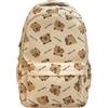 Generisch Simpatico zaino Capybara per adolescenti, grande capacità, borsa per la scuola e la libreria, leggero, robusto, zaino per gli studenti delle scuole superiori, cachi, Taglia unica