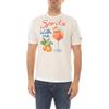 Saint Barth Mc2 T-Shirt Manica Corta Motivo Spritz with Me Tshirt Man TSHM001 Bianco