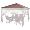 QUICK STAR Quick-Star - Tetto sostitutivo per Gazebo, 3 x 3 m, Colore: Tortora