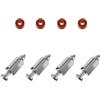 HOMOCONO Valvola Ago Carburatore in Metallo per Motore Tosaerba, Set da 1 Completo di 4 Pezzi, Accessorio Essenziale per Manutenzione e Riparazione del Tosaerba