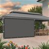 QLPARAGON Telo Ombreggiante da Esterno 120 x 200 cm Protezione Raggi UV Vela Ombreggiante Parasole con Corda di Nylon e Occhiellato per Esterno, Giardino, Terrazzo, Balcone, Grigio Scuro