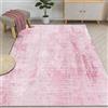WUTONG Tappeto Salotto 160x200cm,Rosa Moderno Morbido Tappeto Camera da Letto Lavabile,Astratto Pelo Corto,Antiscivolo per Soggiorno Ufficio Cucina