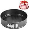 EUBSWA Tortiera 22 cm Apribile, Tonda Teglia Forno con rivestimento antiaderente per teglia, teglia da forno, stampo per torte