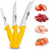 SG-web Germany Solingen - Set di 3 coltelli professionali da macellaio con impugnatura antiscivolo, coltello da macellaio professionale e hobbistica, coltelli da macellaio con eccellente affilatura, 3 pezzi