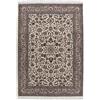 THEKO | Tappeto orientale tradizionale in 100% lana vergine, tappeto persiano con motivo Isfahan | Annodato a mano | Beige | 90x160 cm