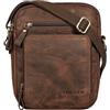 STILORD "Darius" Borsa a Tracolla Piccola Vintage da Uomo in Vera Pelle Borsello Messenger per Tablet 10,1 Pollici Vintage Crossbody Bag Cuoio Autentico Colore:zamora - marrone