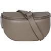 AMBRA Moda AmbraModa GLX1 - Marsupio unisex piccolo in vera pelle, sabbia, m, Marsupio a tracolla