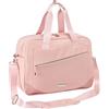 Cabin Max Manhattan - Borsa sottosella 40 x 30 x 20 40 x 20 x 25 per Ryanair, WizzAir, Easyjet, borsa da cabina con tasca tecnica imbottita, scomparto con serratura e cinghie versatili, Rosa