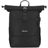 Sheonie Zaino Donna e Uomo Grande con Scomparto Laptop 15,6 Pollici, Zaino Rolltop con Porta USB, Zaino Antifurto per Università Viaggio Lavoro Tempo Libero, Nero