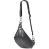 SH Leder Marie G528 - Maria G528 in vera pelle, unisex, per festival, viaggi, crossbody bag di medie dimensioni, 32 x 17 cm, Antracite metallizzato, m, Marsupio alla moda