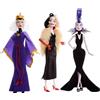 Mattel Disney Principesse - Cattive da Collezione, Confezione da 3 con Regina Cattiva, Cruella Demon e Yzma, Giocattoli per Bambini 4+ Anni, HRF56