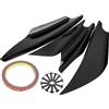 Generic XYWHPGV 4 pezzi esterni paraurti anteriore labbro splitter alette spoiler universale ABS per camion auto(48422 95fcd 5cadf 1f65a 54467 c1371
