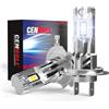 Cenmoll Lampadine H7 Led Canbus, 100 W, 30.000 Lm, 6.000 K (Bianco Freddo) 500% Più Luminosa Non Richiede Adattatore, Design Identico All'Originale Lampadine Led H7 Per Auto Kit Di Conversione, 2 Pz