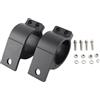 Qianly 2 Pezzi Supporto per Faro Auto Supporto Fari Supplementari Fissaggio Luci Lavoro Staffa Barra Anteriore Morsetto Roll Bar in Lega di Alluminio Adatto, per 60 Mm a 65 Mm
