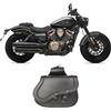 WinNet Borse Laterali Moto valigie sotto sella Pelle, Coppia 2 Custom Rigide In Cuoio a Bisaccia Motocicletta compatibili con Benda Chinchilla 500 accessori moto