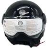 TOP DRIVE ACCESSORI PER AUTO CASCO MOTO SCOOTER JET SEMI INTEGRALE SIRIO LUCIDO. CON VISIERA ANTIRIFLESSO. OMOLOGATO ECE 22.05 TAGLIA M 57/58