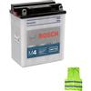 CLICK & GO COMPATIBILE CON KAWASAKI GPZ (KZ750R1) 750 da anno 1982 al 1982 BATTERIA BOSCH M4F300 YB12A-A 12N12A-4A-1 COMPLETA MOTO SCOOTER BATTERIE 12 AH AMPERE 12 VOLT 134X80X160MM
