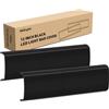 Nilight Copertura per barra luminosa a LED da 30,5 cm, 2 pezzi, copertura protettiva nera in policarbonato resistente, impermeabile, antipolvere, antigraffio, per luci a doppia fila, illuminazione per