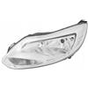 EASYSHOP24H Faro Fanale Proiettore Anteriore SX Sinistro Compatibile Per Focus III Mk3 dal 2011 al 2014 H7 H1 Cromato Con Motore Regolazione Elettrica Gruppo Ottico Luce Fanalino