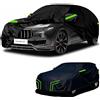 Generico personalizzato telo copriauto per esterni Compatibile con Maserati Levante GT 2016-2024,protezione solare,dalla pioggia,dal vento,dalla polvere,adatto a tutte le stagioni(Black green)