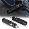 Lnopever Pedane Poggiapiedi Per Moto,2 Pezzi Pedane Moto, Pedane Poggiapiedi Del Passeggero, In Alluminio,Compatibili Con Bullone Da 8 Mm,Nero