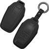 TECART Portachiavi adatto per Ferrari SF90 F430 Roma F8 LaFerrari Protofino 488 458 812 F12 Pelle Smart Chiave Auto Custodia 4 Tasti Custodia Chiave Auto Accessori Auto - Nero