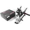 Arashi (Version2.2）Regolabile Pedane Arretrate Pedane Poggiapiedi per Ninja 400 Z400 EX400 KRT Edition 2018-2024 ABS include, Nero Accessori Pedalino Posteriori Pedaline