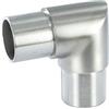 FORNITURE ZAMBON CURVA INOX AISI 304 DA INNESTO, PER TUBO, FISSA 90° MODELLO SPIGOLO - MISURA 42,4 X 2 mm.