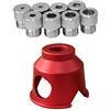 Yuanpgky Guida verticale per trapano, 3-10 mm, in lega di alluminio, per posizionamento del trapano, perforatore per fori per la lavorazione del legno e progetti fai da te