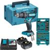 Makita TRAPANOAVV.PERC18V BL3Ax2+75ACC