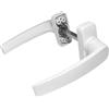 Sivenci Set di maniglie per porte in alluminio | Set di Maniglie con Rosetta | Quadretto da 8 mm | Manovella reversibile | Laccato Bianco