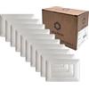 TOT ELECTRIC 10PZ Placche 3 Posti Bianco compatibile con Bticino Matix tipo AM4803BBN sottile per supporti 503SA