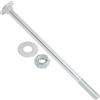 AERZETIX Set di 10 bulloni viti a testa tonda con quadro sottotesta M10x180mm / rondelle e dadi M10 / acciaio zincato/per fissaggio e assemblaggio