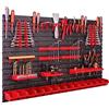 botle 23 scatole impilabili per attrezzi, 117 x 78 cm, set di portautensili da parete, scaffalatura per officina, scaffalatura a vista, scaffalature extra forti