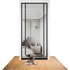 GDWD Zanzariera per porta, con chiusura lampo, per soggiorno, camera da letto, cucina, terrazza, per porta del balcone, della cantina, dimensioni della porta (90 x 200 cm)