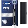 Oral-B Spazzolino Elettrico Pro Serie 1, Testina, Custodia da Viaggio, Nero | Ricaricabile, Testina di Ricambio per Spazzolino Elettrico, Gengive Protette, Pulizia Denti Efficace, 3 Modalità