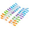 VILEDA Soft Peg, Mollette da Bucato, con Impugnatura Morbida, con Molla Zincata, Resina, Multicolore, 3 x 1.8 x 8.5 cm | 20 pezzi