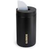 Bombiya Yerbero in acciaio inox 304 con beccuccio versatore - Dispenser per Yerba Mate, contenitore antiruggine, design elegante e durevole, ideale per i tuoi mates argentini, capacità 250 g, colore nero