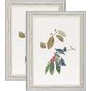 YoHyien Set di 2 Cornici Foto Vintage A4, Cornici Portafoto Shabby Chic da Parete e Tavola, Quadro Portafoto Decorative da Appendere Al Muro, Orizzontale e Verticale (Bianco, 21 x 30 cm)