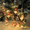 JHzood Luci Natalizie a Batteria, 7 Stili con Decorazioni Natalizie, 1.5m-6m, Illuminazione Calda per Albero di Natale, Set con Pupazzo di Neve, Renna, Fiocchi di Neve (Mix, 2M)