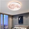 GUANSHAN Simulazione Lampadari lunari Lampada da soffitto a LED Moon Lampada da soffitto ultrasottile Lampada da soffitto per ingresso Lampada da parete per camera da letto, soggiorno